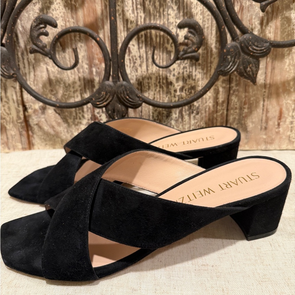 Stuart Weitzman shoes leather heels 9.5
